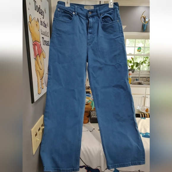 Everlane Women's Jeans The Way High Size 28 Regular Blue Cotton Denim Pants - Picture 2 of 7